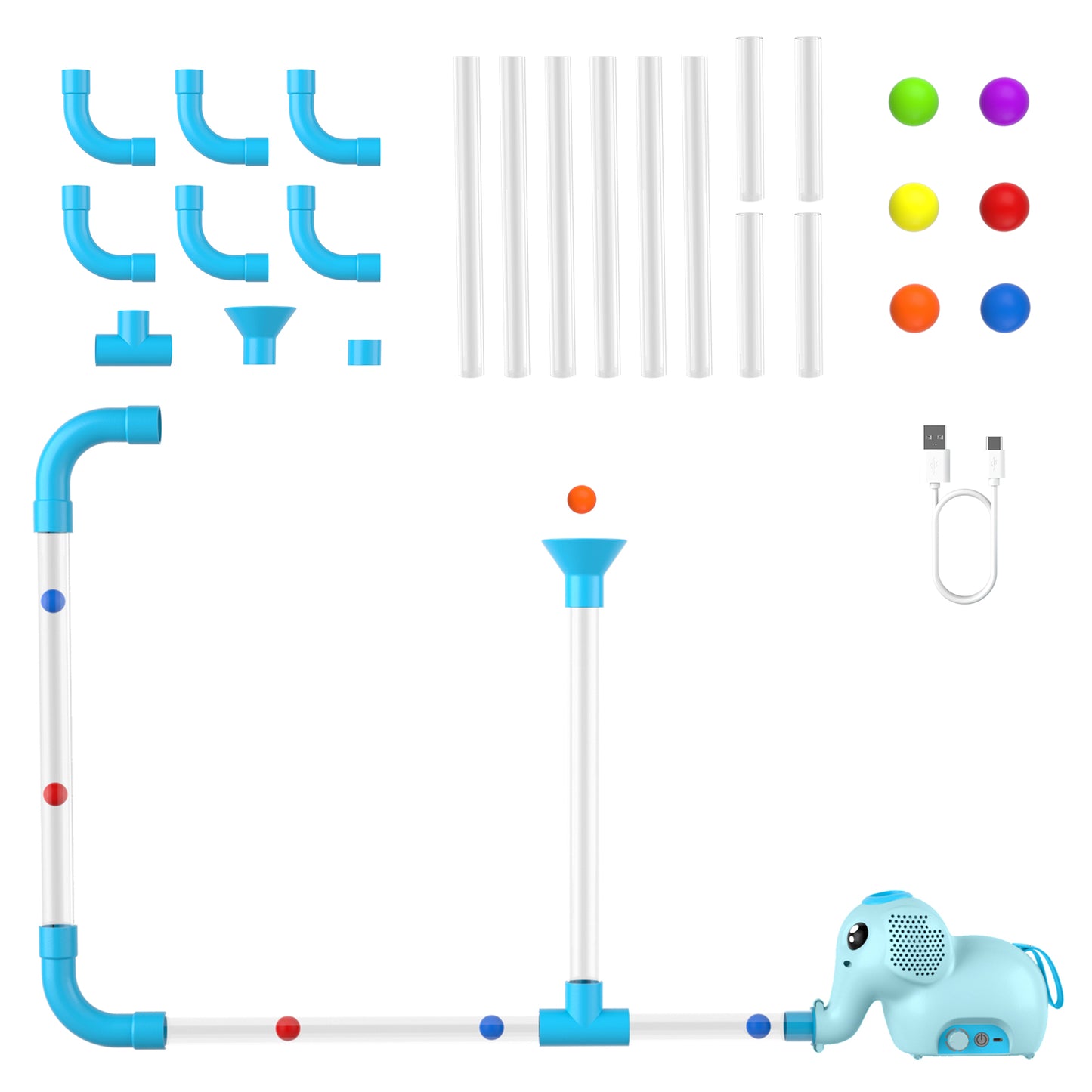 Air Toobz, Air-Powered STEM Building Toys for Kids & Teens, Kids Building Toys, STEM Toys for 3+ Year Old