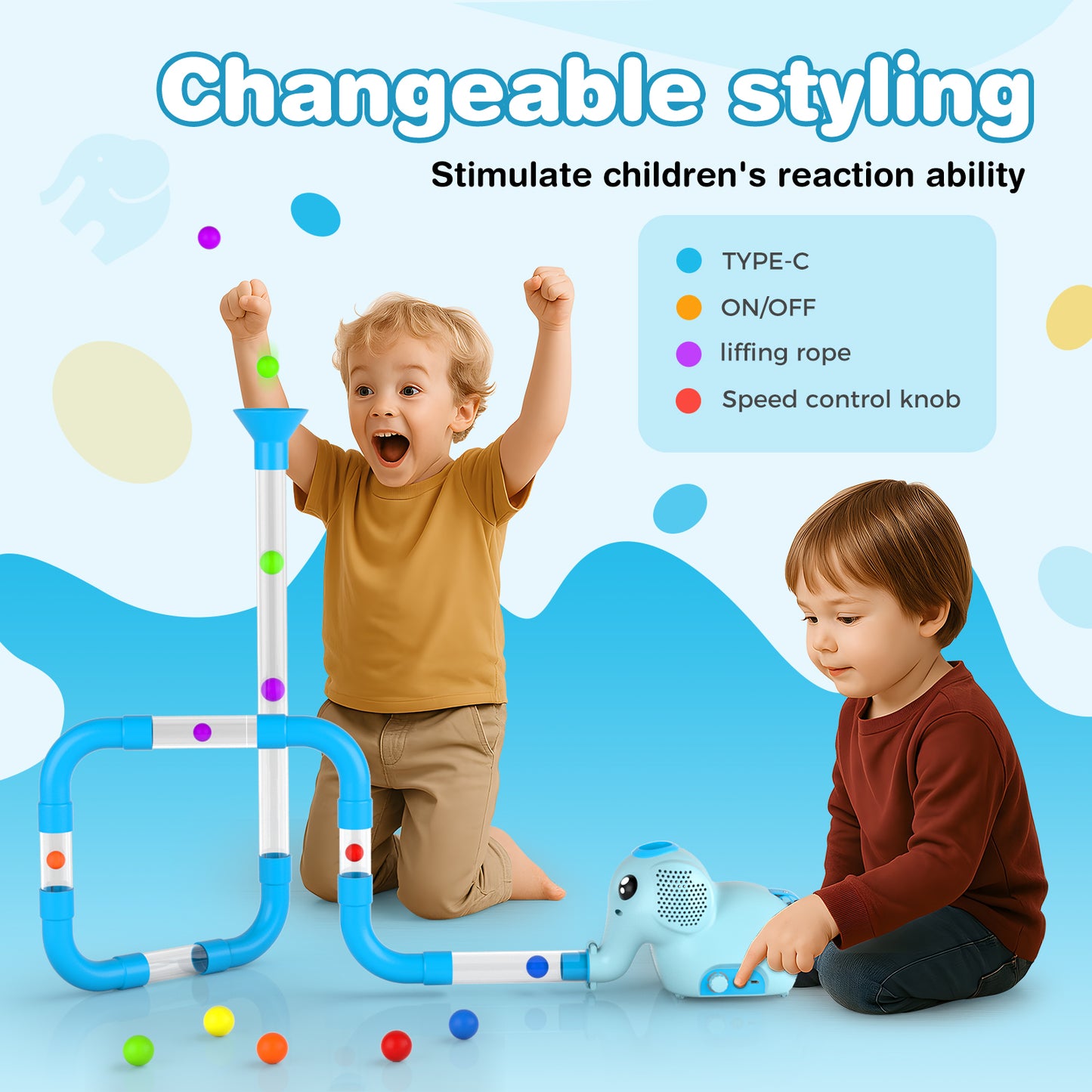 Air Toobz, Air-Powered STEM Building Toys for Kids & Teens, Kids Building Toys, STEM Toys for 3+ Year Old